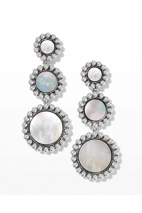 LAGOS Maya Diamond & Onyx Statement Drop Earrings Neiman Marcus