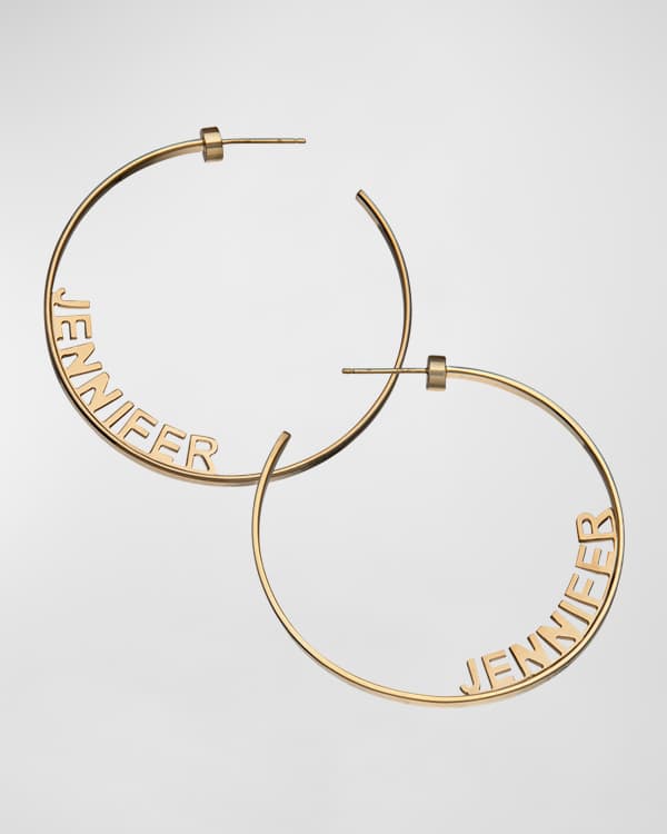 Jennifer Zeuner Bianca Medium Hoop Earrings Neiman Marcus