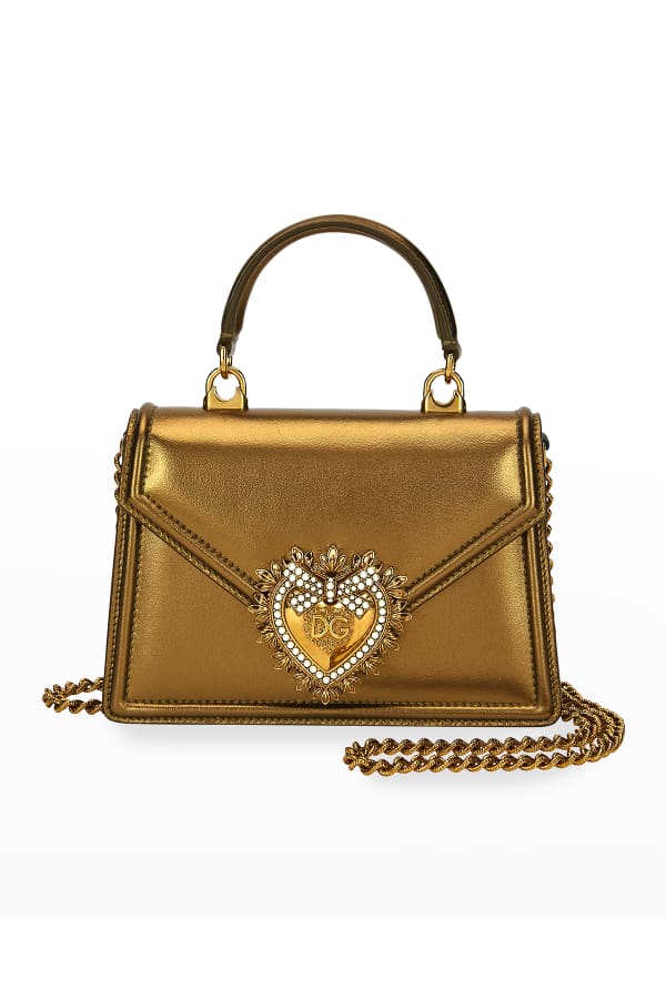 Dolce&Gabbana Devotion Mini Leather Crossbody Bag Neiman Marcus