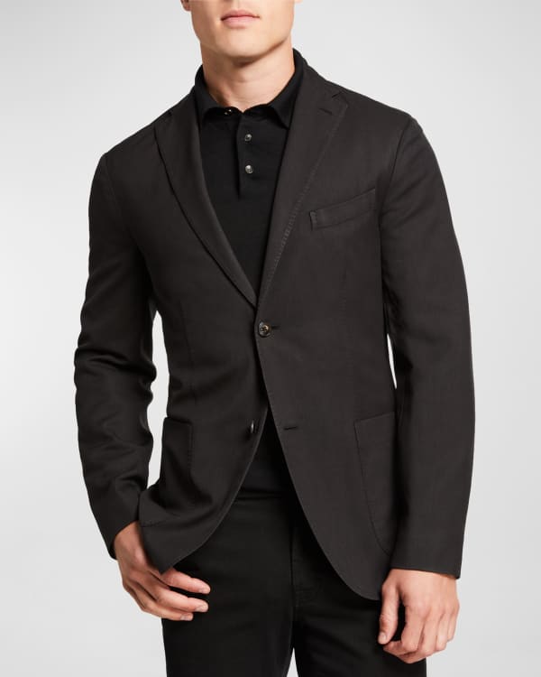 Mens black jersey blazer new arrivals