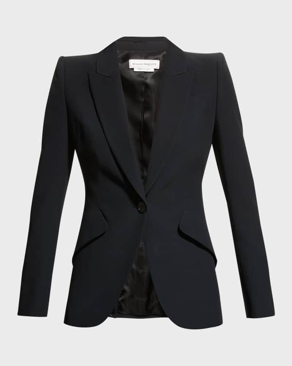 ★E.B.M★ Single-breasted tailored jacket EMP2CJK030 Denim Single-Breasted Suit | Neiman Marcus