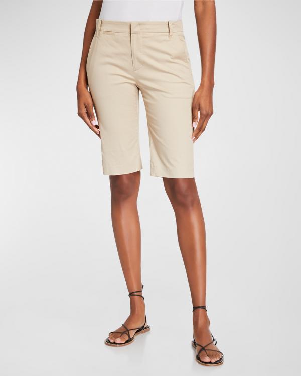 Grey/Ven Remi High-Rise Bermuda Shorts | Neiman Marcus