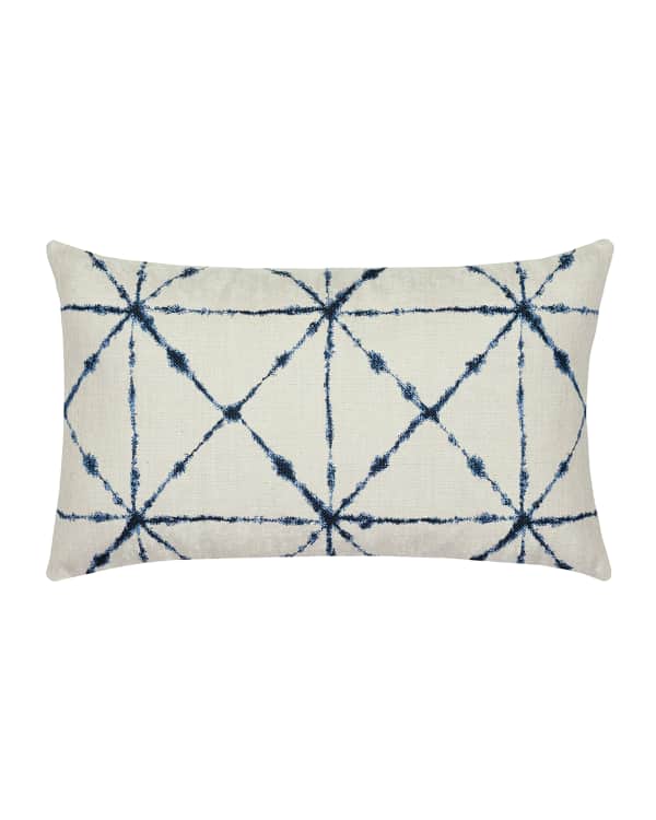 Elaine Smith Rope Lumbar Sunbrella Pillow, Indigo Neiman Marcus
