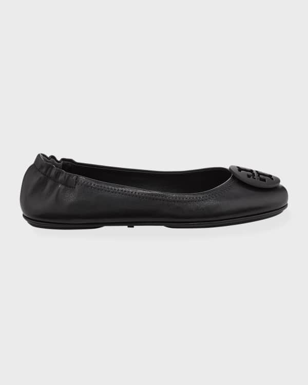 【TORY BURCH 】BLACK FLATS Tory Burch Crystal Mesh Ballerina Flats | Neiman Marcus