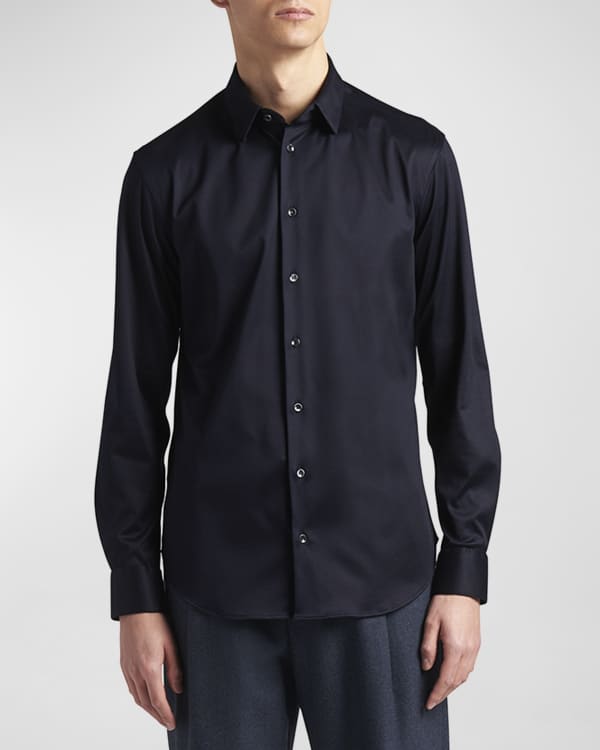 Giorgio Armani Basic Sport Shirt Black Neiman Marcus