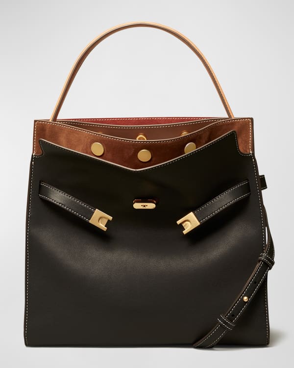 Tory Burch All T Drawstring Fold Over Backpack Brown, $495, Neiman Marcus