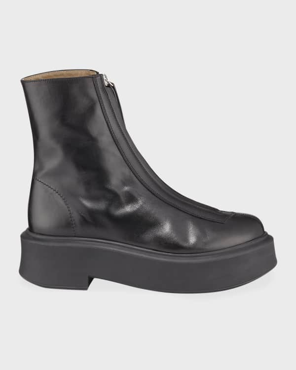 Prada Rubber Logo Pull-On Rain Booties