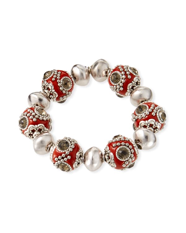 Devon Leigh Quartz Spike Stretch Bracelet Neiman Marcus