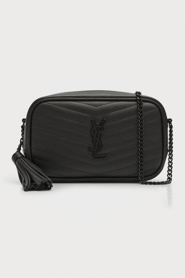Balenciaga B Quilted Camera Crossbody Bag, Black Neiman Marcus