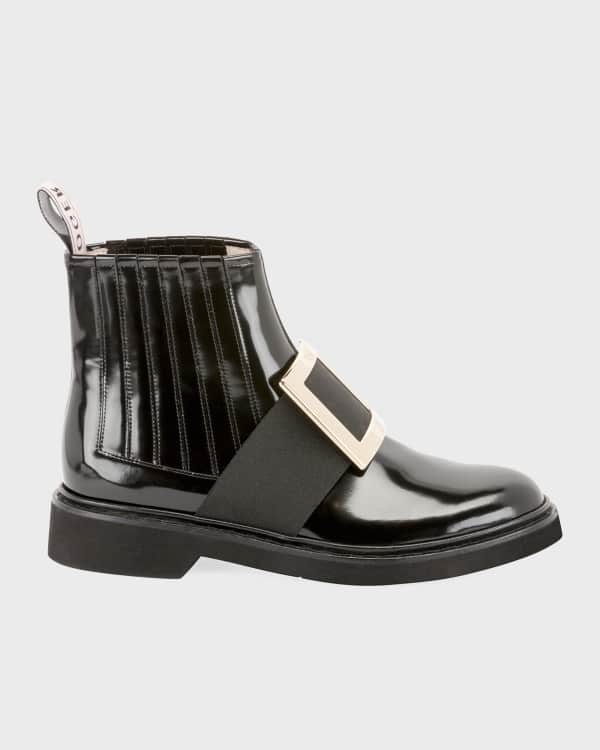 THE ROW Robin Leather Chelsea Ankle Boots | Neiman Marcus