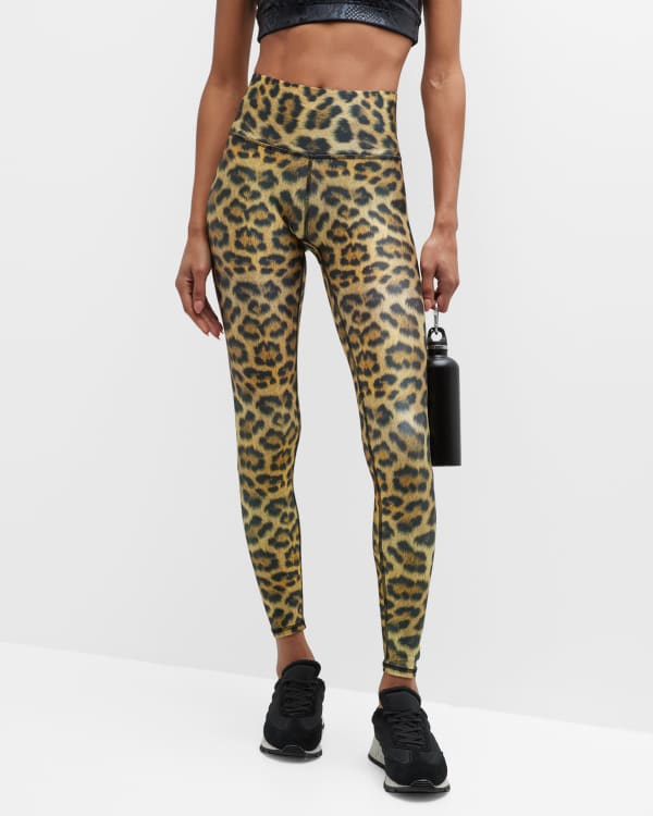 Adam Selman Sport French Cut leopard-print leggings - ShopStyle