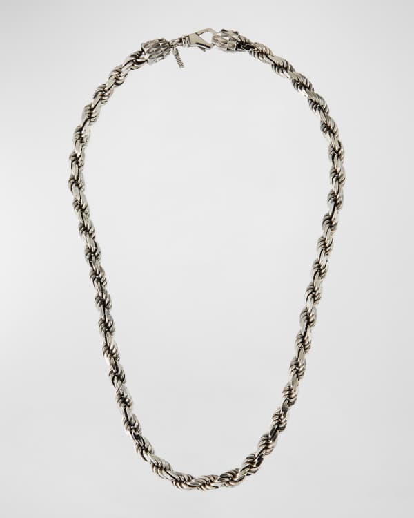 Emanuele Bicocchi Men's Gold Edge 24K Gold-Plated Chain Necklace