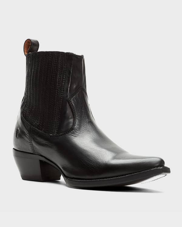 Frye Julie Shield Leather Combat Boot Black Neiman Marcus