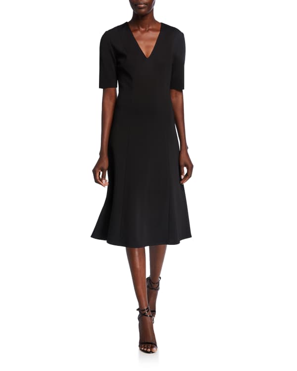 Shoshanna Mirella Striped Colorblock Short Sleeve Dress Neiman