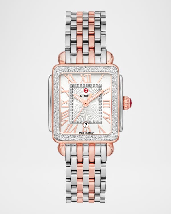 MICHELE 33mm Limited Edition Deco Diamond Butterfly Watch in