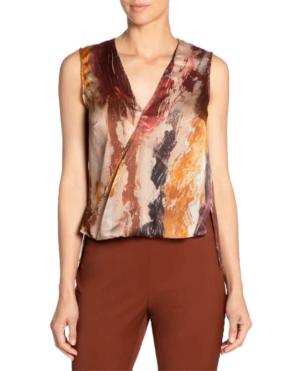 Finley Surplice Print Top Finley Surplice Print Top