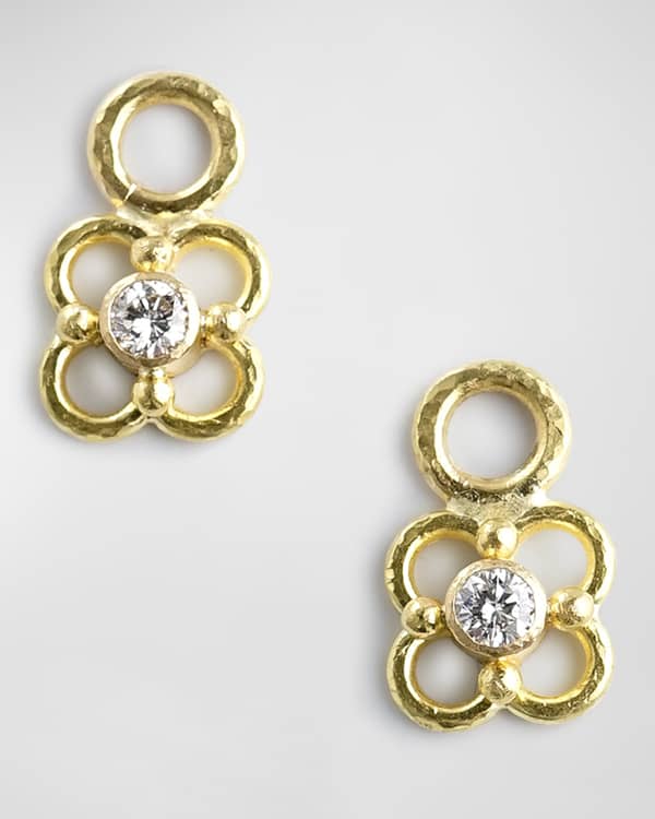 Elizabeth Locke Pearl Diamond Earring Pendants Neiman Marcus
