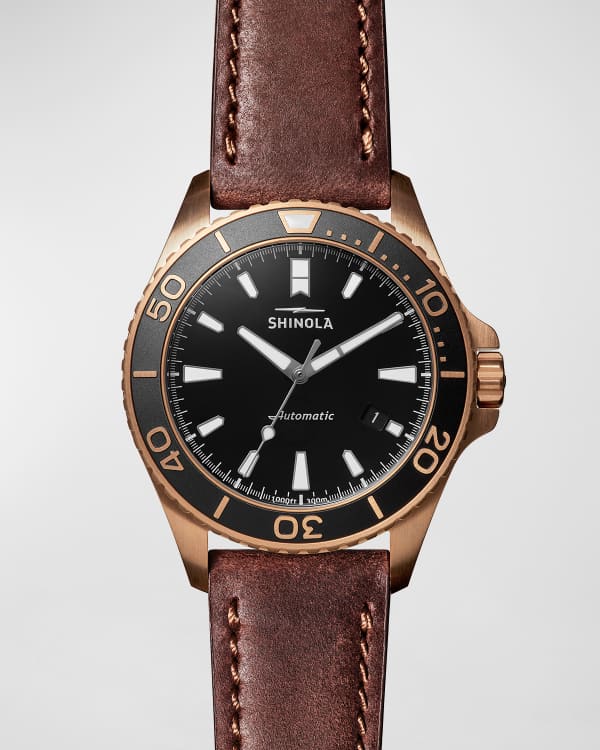 Shinola 36mm Gomelsky Moon Phase Watch Neiman Marcus