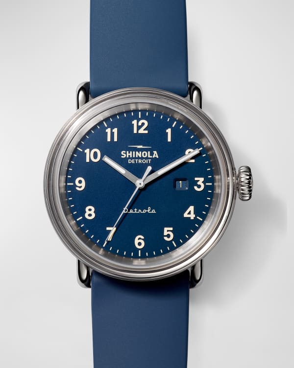 Shinola Detrola I Voted 43mm Watch w Silicone Strap Neiman Marcus