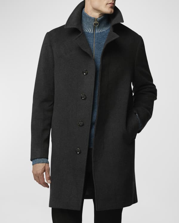 Pure Cashmere Euro Coat Navy - Norwegian Wool