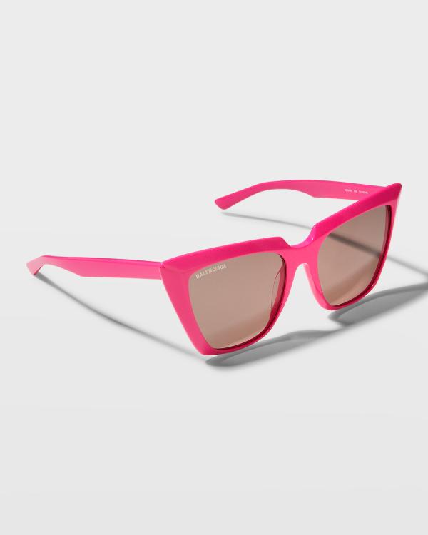 Balenciaga BB Black & White Tortoiseshell Acetate Cat-Eye  display picture 3