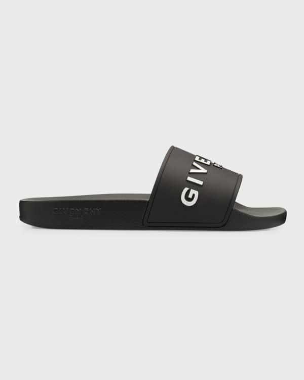 SALVATORE FERRAGAMO Groove 2 Slides, White – OZNICO