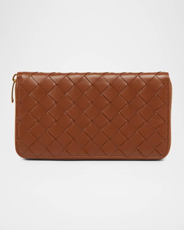Bottega Veneta Compact Cassette Zip-Around Wallet | Neiman Marcus