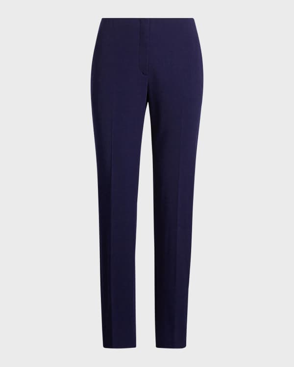 Akris Chris Viscose Crepe Pants in Craft