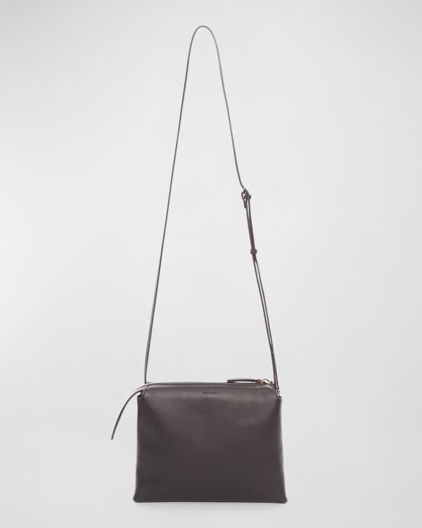 THE ROW Hunting 11 Woven Shoulder Bag Black Neiman Marcus