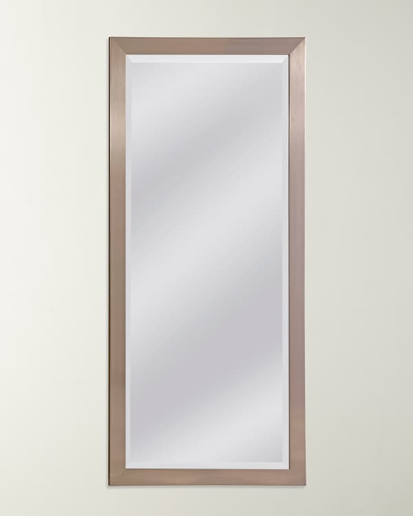 Brushed Stainless Steel Mirror | Neiman Marcus