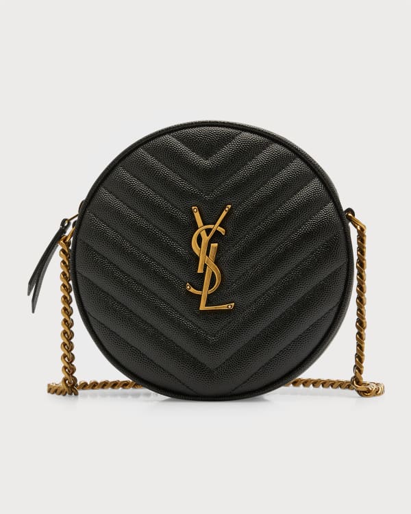 Saint Laurent Baby YSL Quilted Round Belt Bag Neiman Marcus