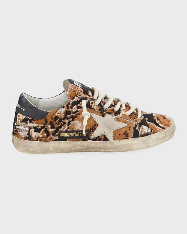 Golden Goose Superstar Snake-Print Sneakers | Neiman Marcus