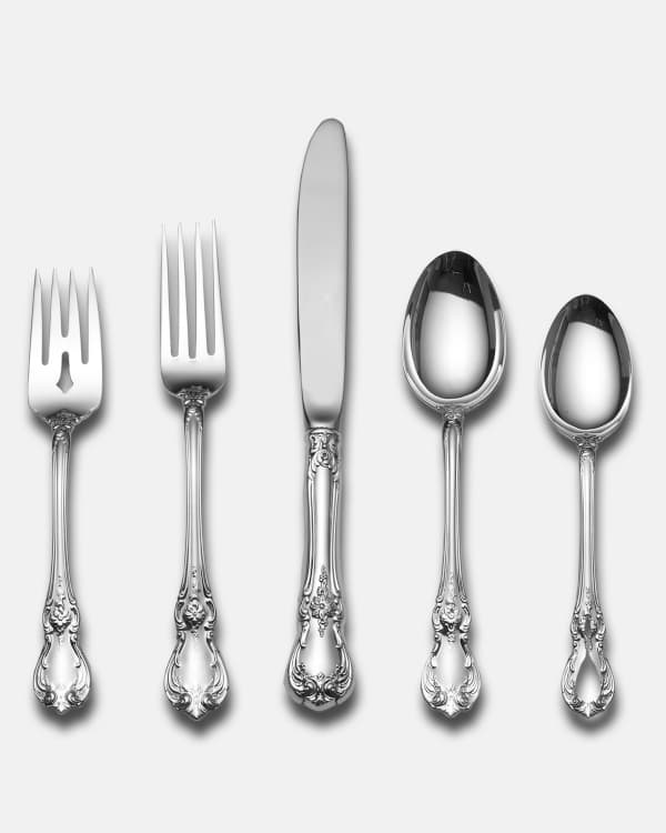 Towle Silversmiths Towle Beaded Antique 45 Piece Flatware Service Neiman Marcus