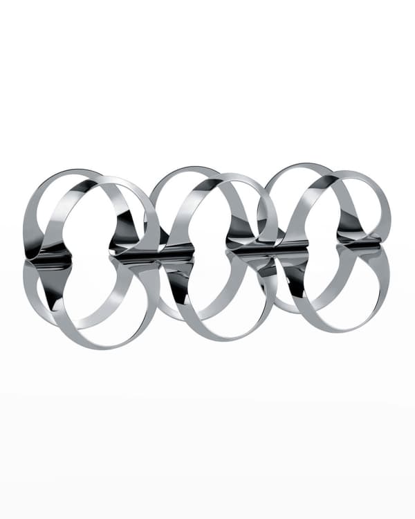 Godinger 9Bottle Luggage Cart Wine Rack Neiman Marcus