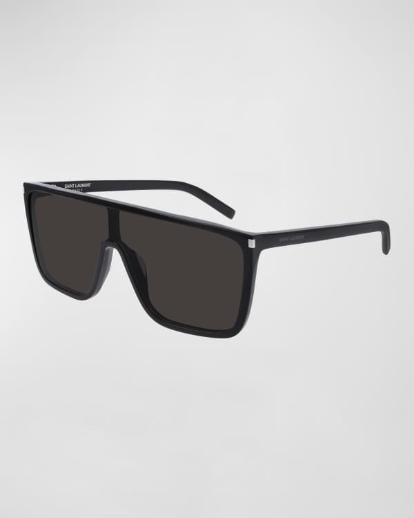 Celine Flattop Gradient Shield Sunglasses, Black Pattern