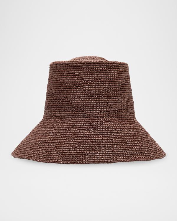 Janessa Leone Harriet Raffia Bucket Hat | Neiman Marcus display picture 1