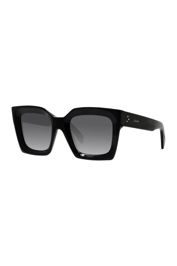 Celine Polarized Rectangular Acetate Sunglasses Neiman Marcus