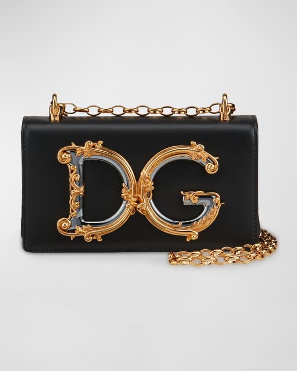 Dolce&Gabbana DG Girls Metallic Crossbody Bag | Neiman Marcus