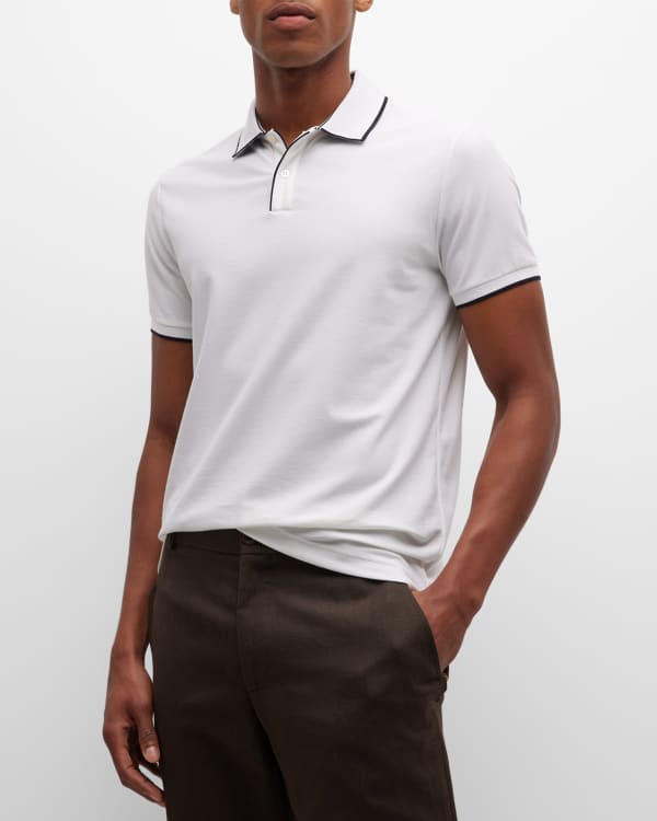 Louis Vuitton Black Cotton Pique Long Sleeve Polo T-Shirt L