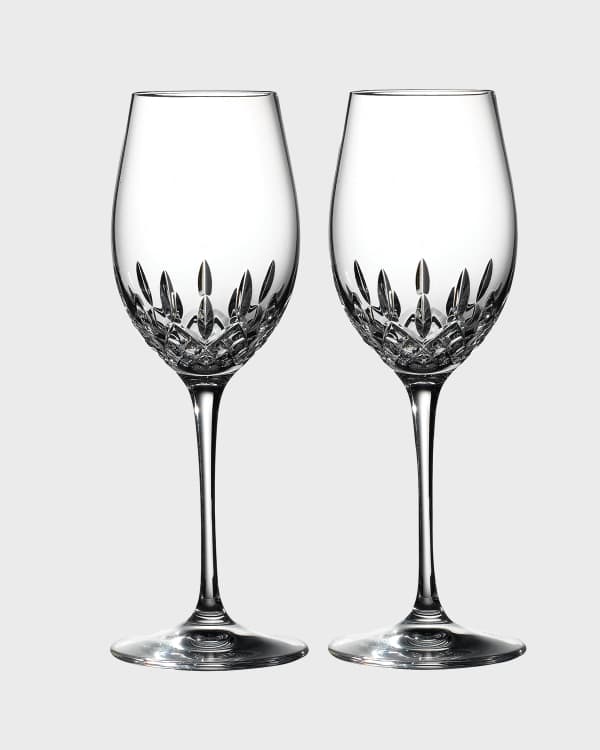 Waterford Crystal Mara Set of 2 Stemless Wine Glasses 
