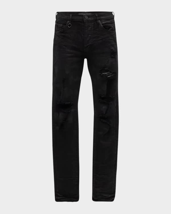 PURPLE Men's Waxed Skinny Jeans