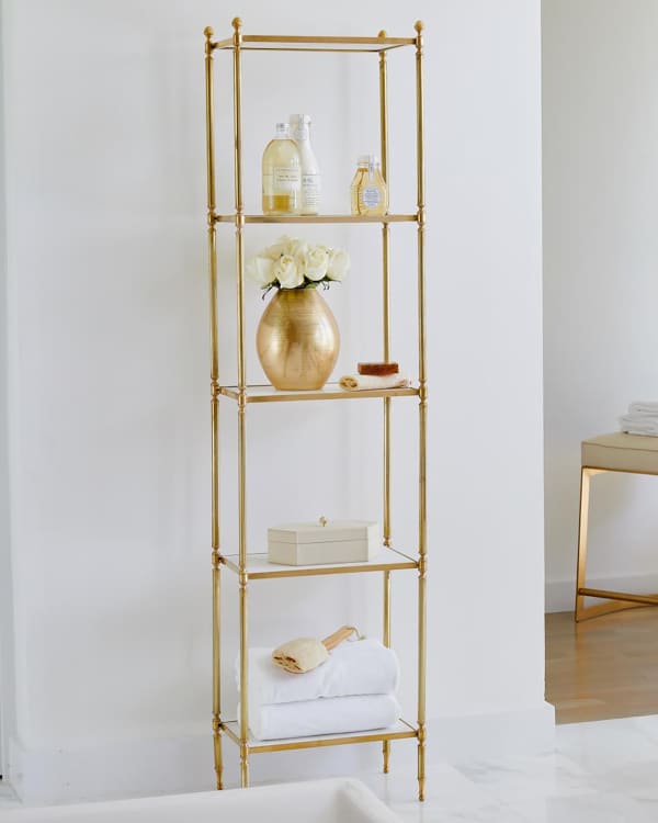 Mirrored etagere outlet