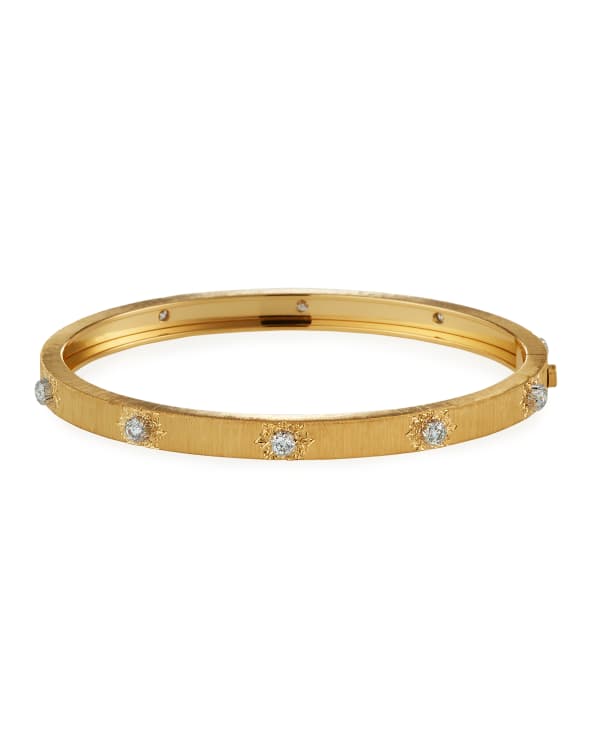 Macri Giglio' Diamond and Gold Cuff Bracelet, Buccellati Beekman New York -  Fine Jewelry Rental Service