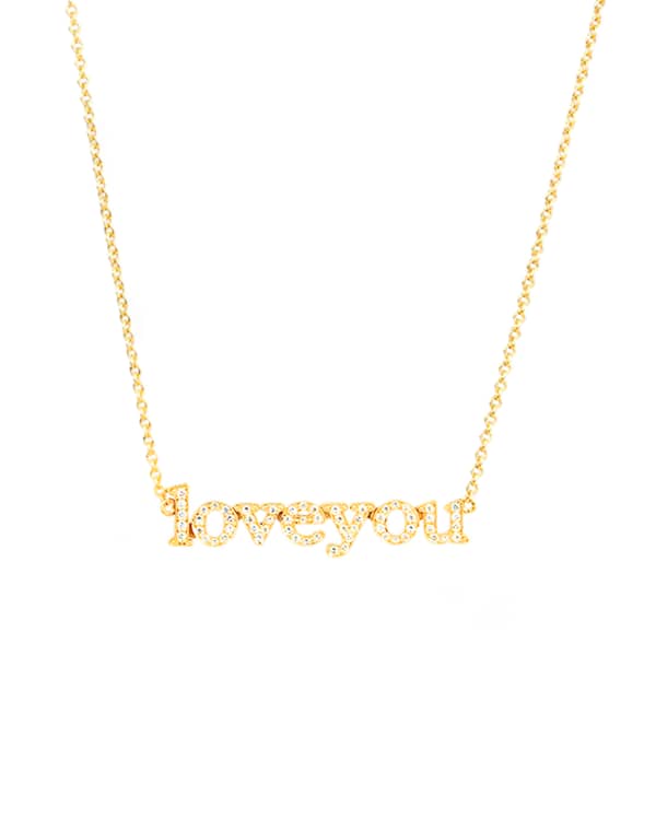 Jennifer Meyer 18K Yellow Gold Good Luck Bar Necklace Neiman Marcus