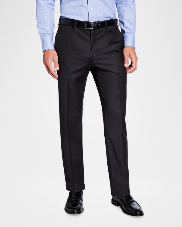 ZEGNA Men's Pleated Side-Adjuster Pants | Neiman Marcus