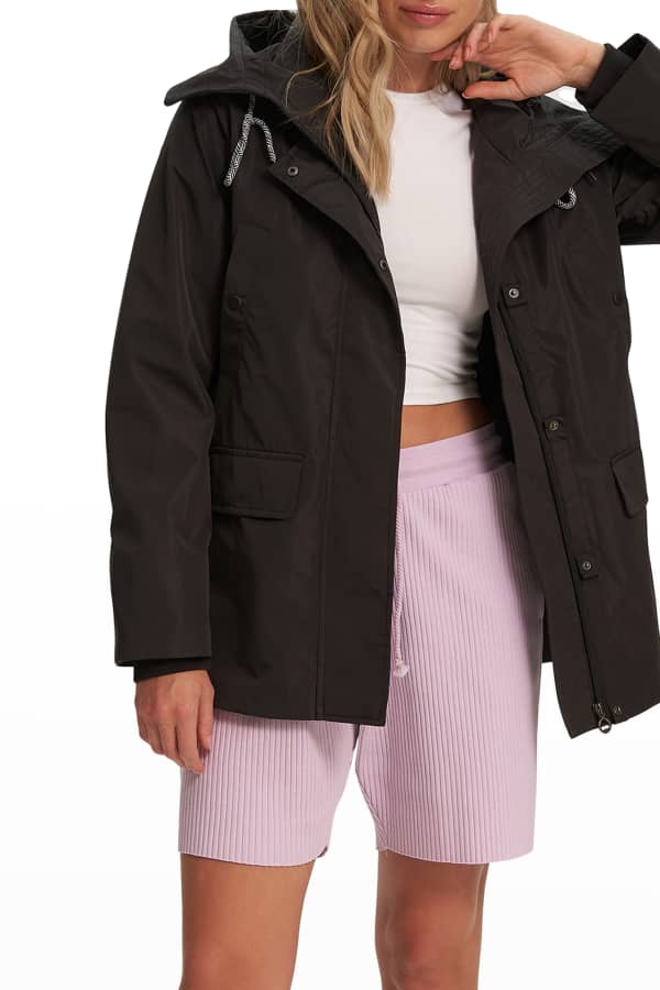 NOIZE MidLength WaterRepellent Raincoat PETAApproved Vegan