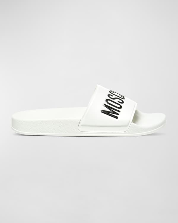 Moschino pool slide new arrivals sandals
