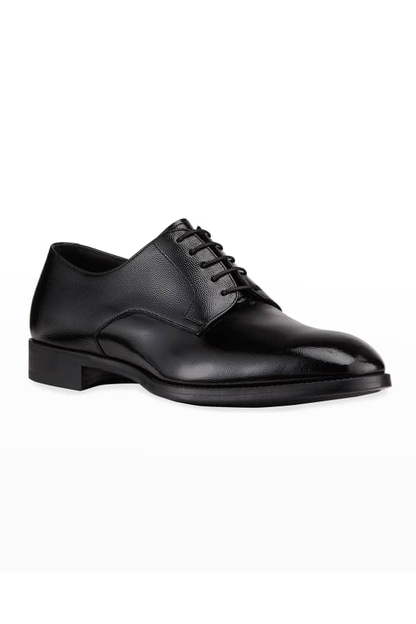 ZEGNA Men's Monte Carlo Whole-Cut Spazzolato Leather Oxford Shoes ...