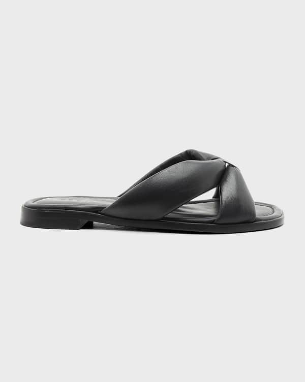 Loeffler Randall Gertie Leather Knot Pool Slide Sandal Neiman Marcus