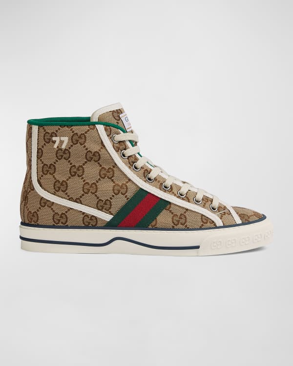 Gucci, Shoes, Gucci Monogram Gg Lurex High Top Sneaker